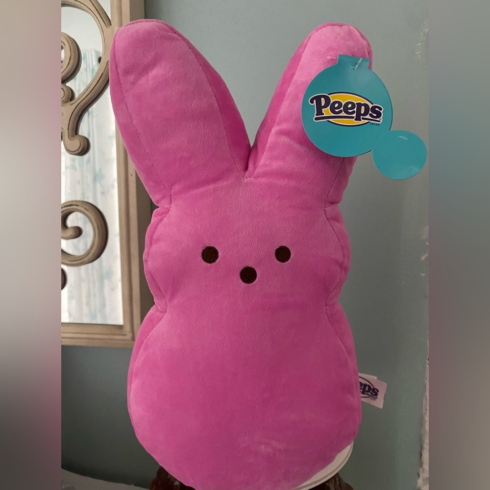 Pink peeps plush